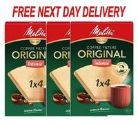 MELITTA FILTERS 1 x 4 ORIGINAL INTENSE COFFEE MACHINE (240 TOTAL) MEL6771378x3