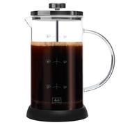 Melitta French Press Coffee Maker, 9 Cups, Glass, Stainless Steel, Manual