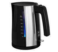 MELITTA Look Aqua 1026-02 BK SST Kettle with Automatic Shut-off, Concealed Heating Element and Overheat Protection, 1.7 L, 2400 W
