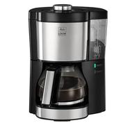 Melitta Look V Perfection Filter Coffee Machine, AromaSelector Strength Control, 1.25L Glass Jug, Black - 1025-06