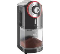 Melitta Molino Coffee Grinder, 1019-01, Electric Coffee Grinder, Flat Grinding Disc, Black/Red