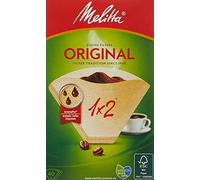 Melitta Original Coffee Filters, 40 per Box, Size 1 x 2, Art. 6722913, Natural Brown