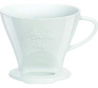 Melitta Porcelain Coffee Filter, 6763134, for Filter Size 1 x 4, White