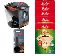Melitta Pour over 1 X 4 Coffee Filter Cone with spoon and 200 filters size 4