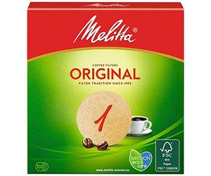 Melitta Round Filter Paper 1, Natural Brown