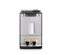 Melitta SOLO E950-103, Compact Bean to Cup Coffee Machine for Home or Office, Automatic Cappuccino Maker, Silver/Black