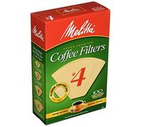Melitta Super Premium Coffee Filters, Naturan Brown, No. 4, 100-Count Filters (Pack of 3)