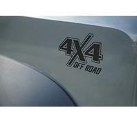 melivince 4 x 4 Offroad Sticker Suitable for Jimny Jeep Defender Samurai Patrol G Model Matte Black