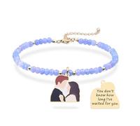 Melix Home I've Waited For You Bracelet Gifts for Her - Couple Gift with Natural Stones for Soulmates & Romantic Anniversaries