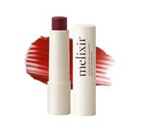 Melixir Vegan Lip Butter (12 Colors), Hydrating Tinted Lip Balm Stick, Petrolatum-Free, Plant-Based Korean Lip Care, Moisturizes Dry Lips With Shea Butter, Sheer & Natural Finish - #06 Rust Red