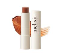 Melixir Vegan Lip Butter (12 Colors), Hydrating Tinted Lip Balm Stick, Petrolatum-Free, Plant-Based Korean Lip Care, Moisturizes Dry Lips With Shea Butter, Sheer & Natural Finish - #12 Caramel