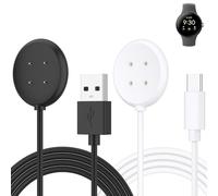 Meliya 2-Pack Charger for Google Pixel Watch 3 / Pixel Watch 2 Charger, USB-A/USB-C Replacement Magnetic Charging Cable for Fitbit Ace LTE (50cm)