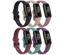 Meliya 6Pack Straps Compatible with Fitbit Inspire 3 for Women Girl Kids, Adjustable Soft Silicone Sport Replacement Wristband for Fitbit Inspire 3 Tracker Straps