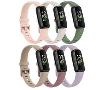 Meliya 6Pack Straps Compatible with Fitbit Inspire 3 for Women Girl Kids, Adjustable Soft Silicone Sport Replacement Wristband for Fitbit Inspire 3 Tracker Straps