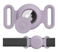 Meliya Airtag Case 1st/2nd for Dog Cat Collar, Waterproof Apple Air-tag Protective Holder GPS Tracking Finder for Pet, Silicone Case for Dog Collar Cat Loop Holder Pet Accessories