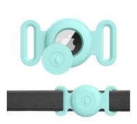 Meliya Airtag Case for Dog Cat Collar, Waterproof Apple Air Tag Protective Holder GPS Tracking Finder for Pet, Silicone Case for Dog Collar Cat Loop Holder Pet Accessories