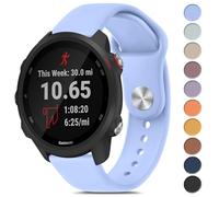Meliya for Garmin Forerunner 245/55 Band, 20mm Replacement Band for Venu 2 Plus/Venu Sq/Vivoactive 3/Vivomove HR/Forerunner 645/245 Music (Baby Blue)