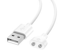Meliya Magnetic USB with 7mm Dual Pin Replacement Charger Cable Cord Smart Protect Single Polarity(S-S) for Rechargeable Toys Electric Toothbrush Massagers (100, Centimeters)