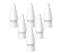 Meliya Replacement Tips for Apple Pencil Pro/2nd Gen/1st Gen//USB-C, iPencil Nibs Set with Storage Box, Pencil Tips for iPad Pencil (6Tips White)