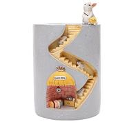 Meliya Resin Flower Pots Succulent Hydroponic Flowerpot Planter Pots Cute Hedgehog Family Desktop Ornaments for Garden, Living Room, Office (Bunny Outing)