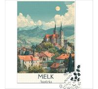 Melk Austria Vintage jigsaw puzzle 1000 pieces | an enjoyable activity to keep the mind active and improve concentration and attention over time to enjoy at home38x26cm