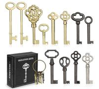 Mellbree 12-Key Universal Skeleton Key Set for Antique Furniture and Doors