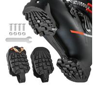 Mellbree Ski Boot Cat Tracks, Adjustable Skiboot Sole Protection Cleats for Men Women to Prevent Boot Sole From Being Bumped or Scratched Anti Drop & Slip When Skier Walks on Ice Snow or Climbs Slopes