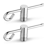 Mellbree Solid Brass Radiator Bleed Key Wrench Set UK, Metric/Imperial Fit, Hex & Towel Radiator Key Tools for Heating Upkeep