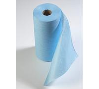 Mellcrest Disposable Microfibre Cleaning Cloths/Wipes on a Roll. Multi - Purpose Cloth (Blue)