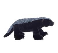 Mellivora Capensis Plush - Black Realistic Animal Toy, Soft Stuffed Wildlife Doll, Simulation Collectible, Educational Zoo Animal Model | Wildlife Plush Figure For Kids Boys Girls Gift Room Display