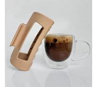 Mello Cloud Clip, Medium Soft Hair Claw Clips, Soft, comfortable, Flexible and Unsnappable Claw Clip, Large Non-Slip Matte Barrettes, Ponytail Hairpins, Soft Hair Clips for Women (COFFEE)