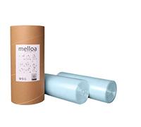 MELLOA Nappy bin refill liner compatible with: Tommee Tippee Sangenic Tec Twist and Click Spross Ubbi Magic and others models (Blue, 400m + Paper Tube)