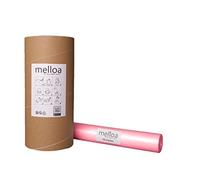MELLOA refill KIT for 5 or more diaper pail cartridges compatible with Tommee Tippee Sangenic Tec Simplee Twist & Click Spross Ubbi Magic Littycat and many other kasettes (Pink, 50m + Paper Tube)