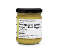 Mellona 100% Organic Functional Raw Honey "The Anti-Inflammatory", with Turmeric, Ginger & Black Pepper, 250g