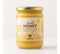 Mellona 100% Raw Honey, Natural Creamy Golden Honey, Unprocessed, Unheated & Unfiltered, 700g