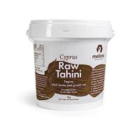 Mellona Raw Tahini Paste, All Natural From 100% Ground Sesame Seeds, 1KG Convenient Bucket With Handle, Perfect Ingredient for Dips, Sauces and Houmous, Nothing Added, Gluten Free and Vegan, 1KG