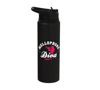 Mellophone Diva Mellophonist Marching Band Funny Apparel Stainless Steel Insulated Water Bottle