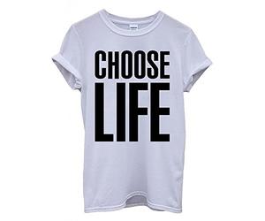 Mellor Design Choose Life Unisex T-Shirt Men Women 80's Funny Nerd Geek White x XXL