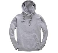 Mellor Design Plain Pullover Hoodie Hooded Top Unisex Mens Ladies Hooded Sweatshirts Heather Grey, XXL