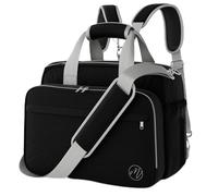 Mellories 4 in 1 Convertible Diaper Bag Tote For Baby Boys and Girls - Converts Into Diaper Backpack, Baby Tote, Stroller Bag and Crossbody Diaper Bag - Black Baby Travel Bag - Gift for Mom