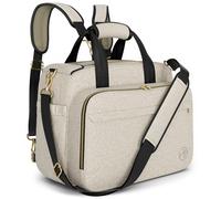 Mellories Convertible Baby Diaper Bag Tote For Baby Boys and Girls - 4 Styles In 1 Backpack Diaper Bag, Beige, M