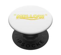 Mellow - Cute Aesthetic Sun & Waves Summer Quote PopSockets Adhesive PopGrip