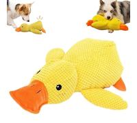 Mellow Dog Calming Duck, Yellow Calming Duck Dog Toy with Soft Squeaker (1PC)
