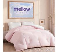 Mellow Marshmellow Comforter - Extra Fluffy Double-Stuffed Down Alternative Duvet Insert, All-Season Temperature Balancing, Oeko-TEX Fabric, Box Stitch, Machine Washable (Pink, Twin/Twin XL)