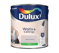 Mellow Mocha Walls & Ceilings Silk Emulsion Paint 2.5 L - Smooth Washable Silk Finish, Quick Dry, Low-VOC, Easy Application for Interior Walls & Ceilings