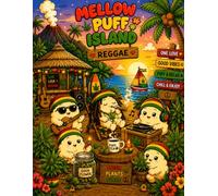 Mellow Puff Island - Tropisches Ausmalbuch mit Mandalas & Wimmelbildern - Süßes Insel Ausmalbuch für Erwachsene & Teens: Relaxen, ausmalen und die tropische Inselwelt entdecken, Coloring Book for Kids