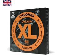 Mellow Tone D'Addario XL Chromes Electric Guitar Strings - 3-Pack, Extra Light