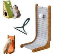 Mellowkin Cat Scratcher, 90° L Shape Scratch Pad Wall Mounted, 3D Felt Material, Scratch-Resistant And No Chipping, Cat Boredom Busters, Prevent Scratching Furniture (A-5, 30CM)