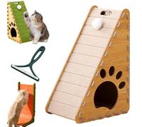 Mellowkin Cat Scratcher, 90° L Shape Scratch Pad Wall Mounted, 3D Felt Material, Scratch-Resistant And No Chipping, Cat Boredom Busters, Prevent Scratching Furniture (B-5, 60CM)