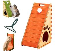 Mellowkin Cat Scratcher, 90° L Shape Scratch Pad Wall Mounted, 3D Felt Material, Scratch-Resistant And No Chipping, Cat Boredom Busters, Prevent Scratching Furniture (B-3, 60CM)
